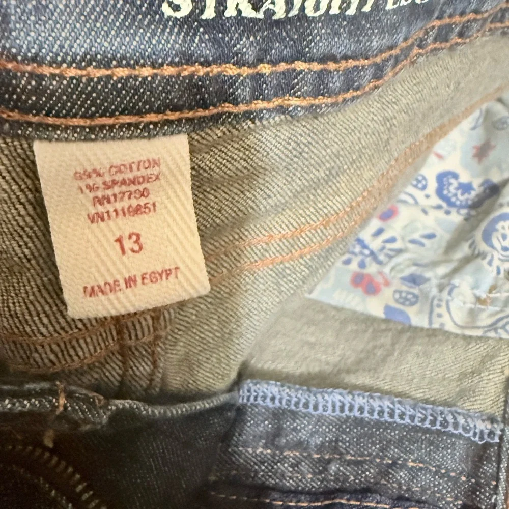 Mossimo Supply  co Low Rise Straight Leg Jeans Women’s Size 13 Blue Denim - Picture 10 of 10